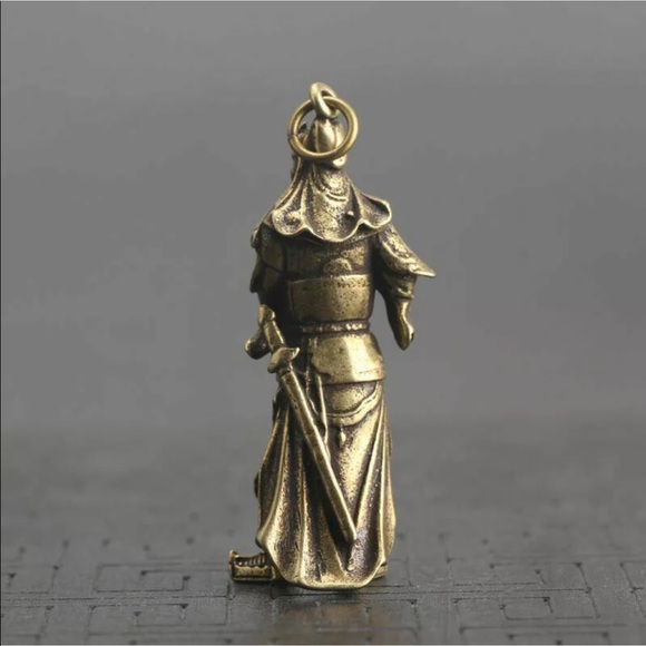 Antique Chinese Guan Guag pendant - Picture 4 of 6